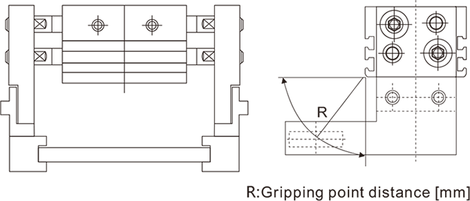 Wide Type Air Gripper NMHL2 (Φ10~Φ40)