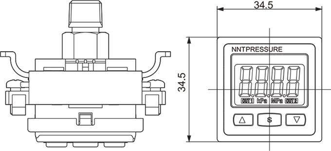 Digital Pressure Sensor NISE/ZSE30A(F)